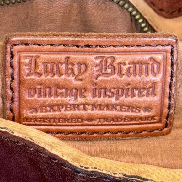 Lucky Brand  "Stash"  Shoulder Bag Genuine Italian Leather - Picture 6 of 7